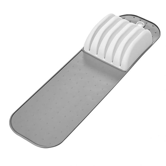 madesmart small in-drawer knife mat - grey
