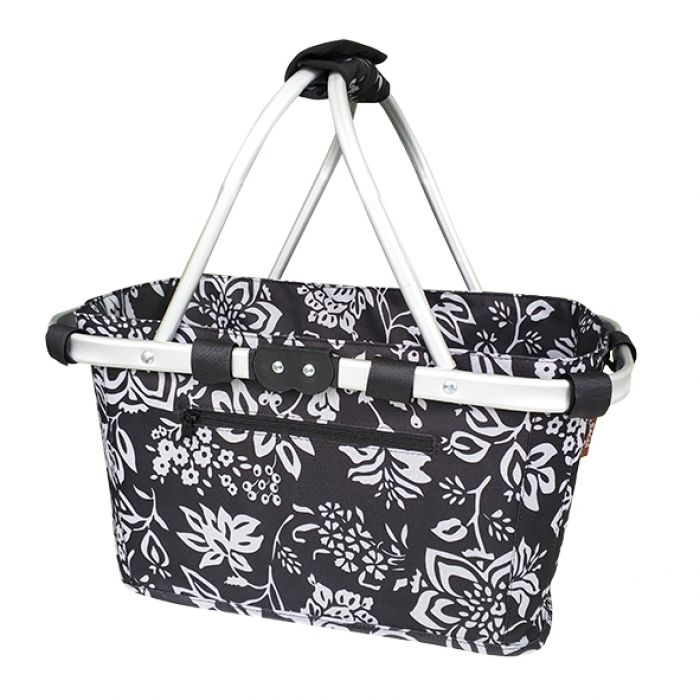 sachi two handle carry basket - camellia black