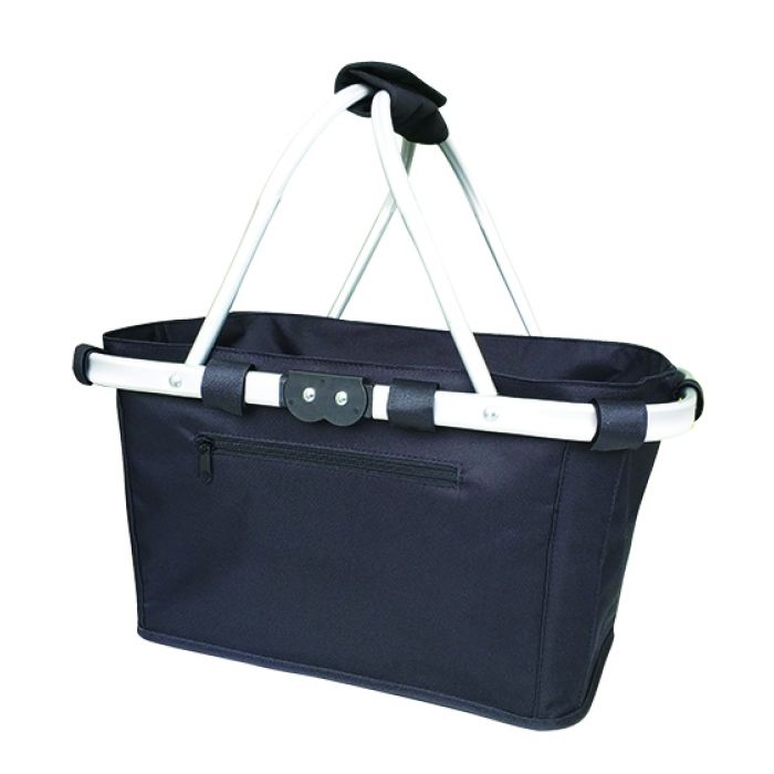 sachi two handle carry basket - black