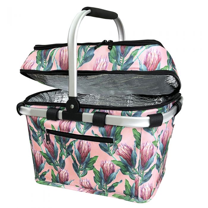 sachi 4 person insulated picnic basket - protea