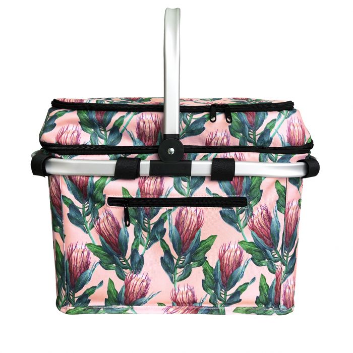 sachi 4 person insulated picnic basket - protea