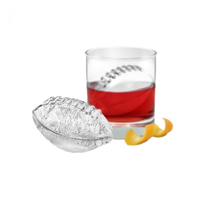 tovolo football ice mould set 2 - charcoal