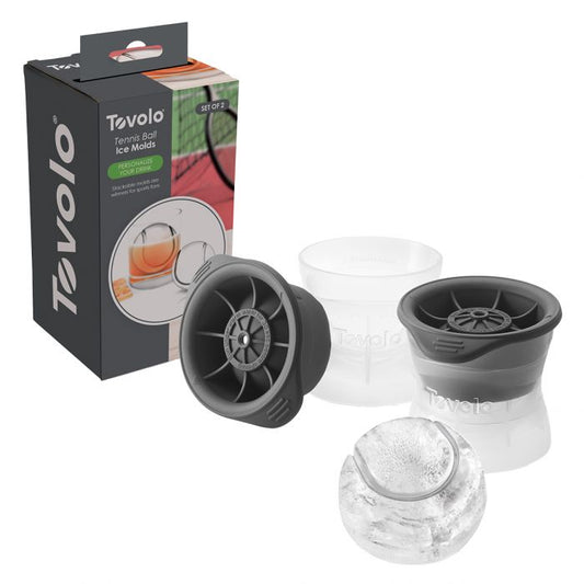 tovolo tennis ball ice mould set 2 - charcoal