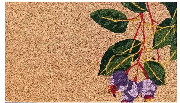 gumnuts and leaves coir doormat 75 x 45cm