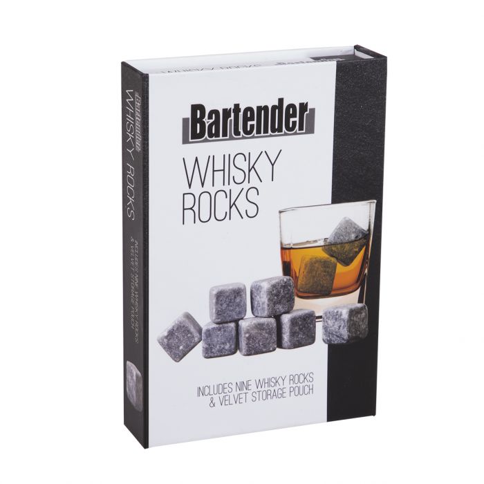 bartender whisky rocks set 9 w/ bag