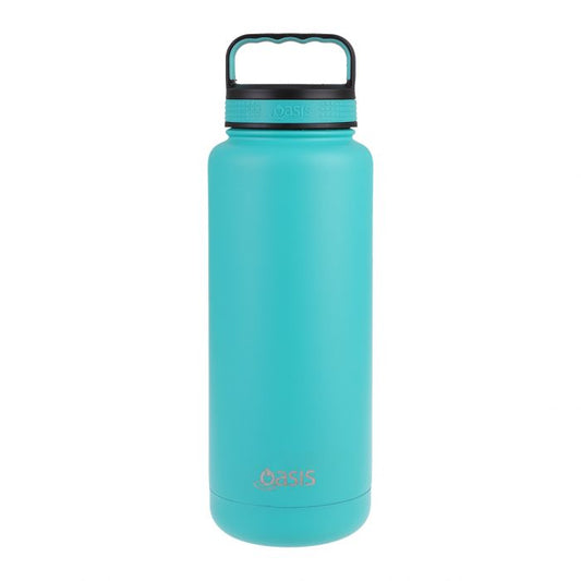 oasis stainless steel double wall insulated "titan" bottle 1.2l - turquoise