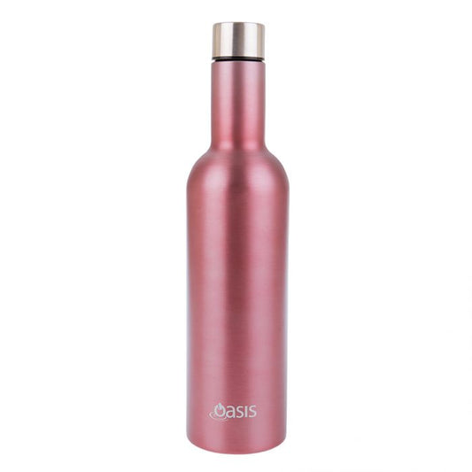 oasis stainless steel double wall insulated wine traveller 750ml - rosã‰