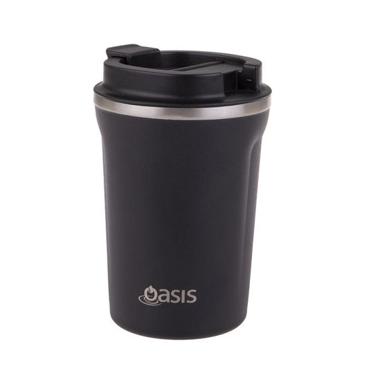 oasis stainless steel double wall insulated "travel cup" 380ml - matte black