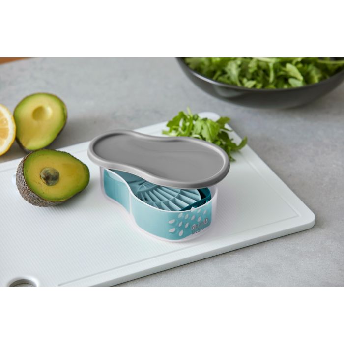 grand designs kitchen 5 in 1 avocado tool multi/clear 15x9x4.5cm