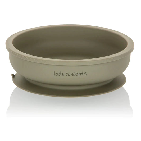 kids concepts silicone suction bowl - sage