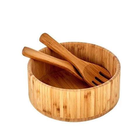 bamboo bowl with servers 24x10cm