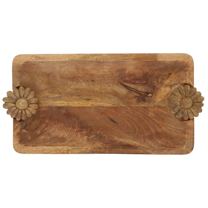 rosa wood serving tray