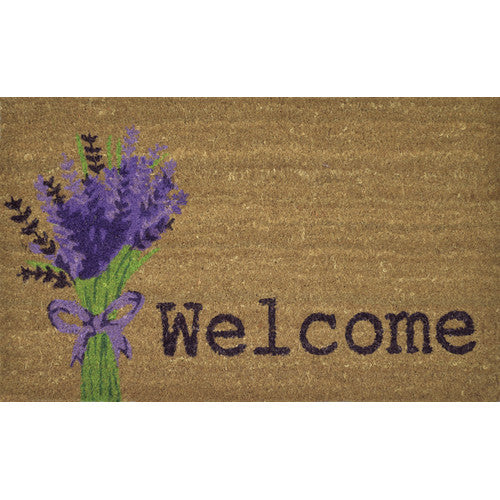 lavendar coir doormat 75x45cm