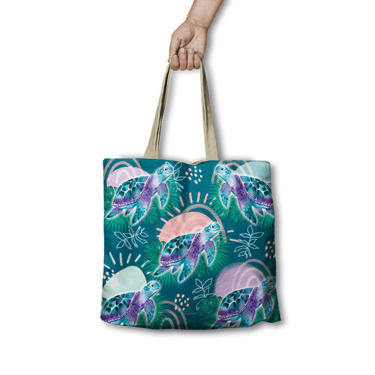 lisa pollock shopping bag - turtle
