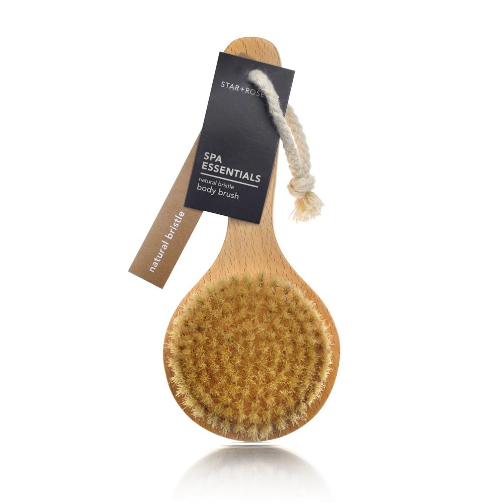 natural bristle body brush