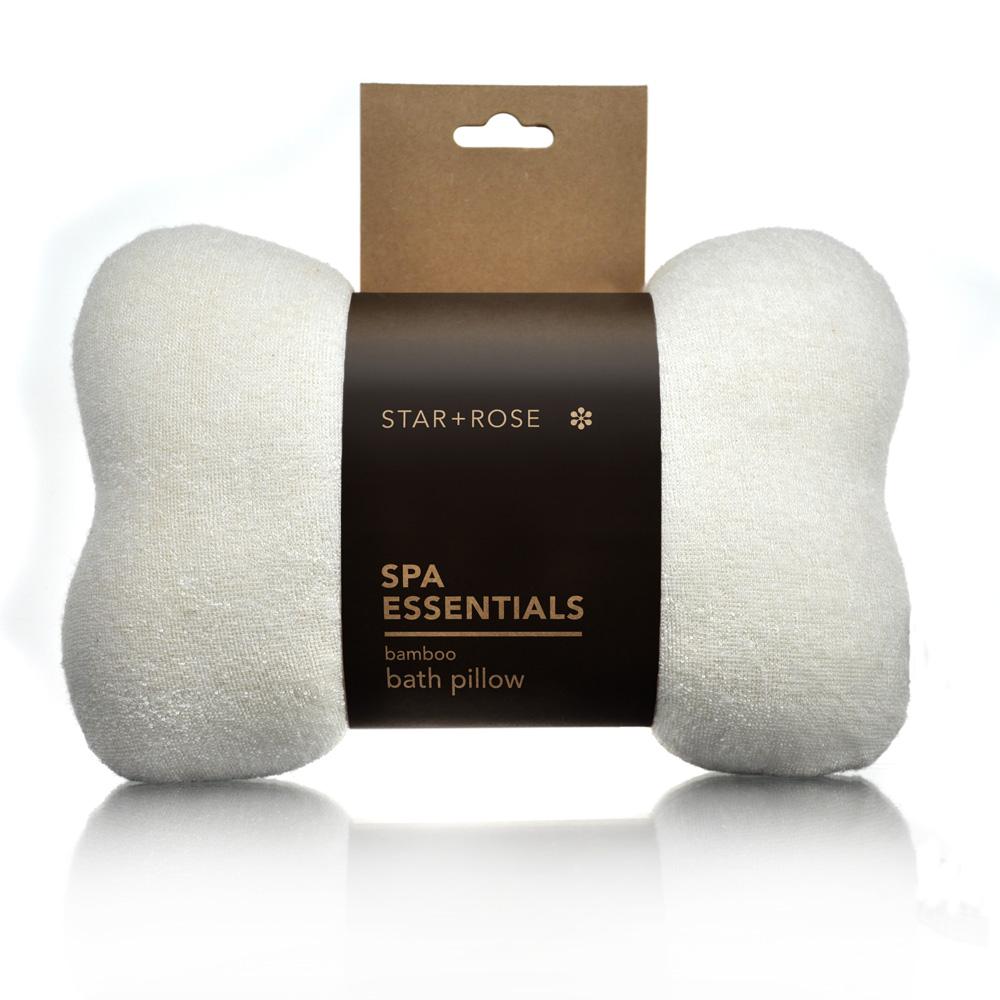 bamboo bath pillow - natural