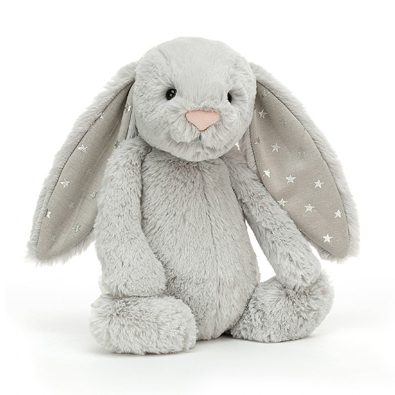 jellycat bashful shimmer bunny - medium