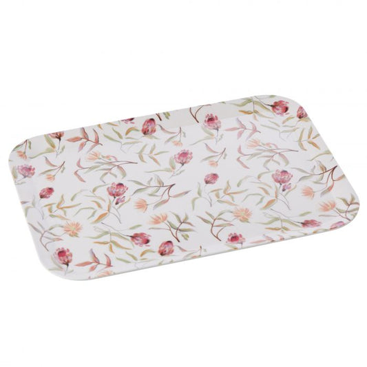amalfi carousel bamboo serving tray floral