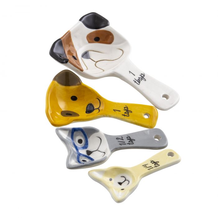 davis & waddell dog squad measuring spoons set/4 multi 12.5x6x3cm