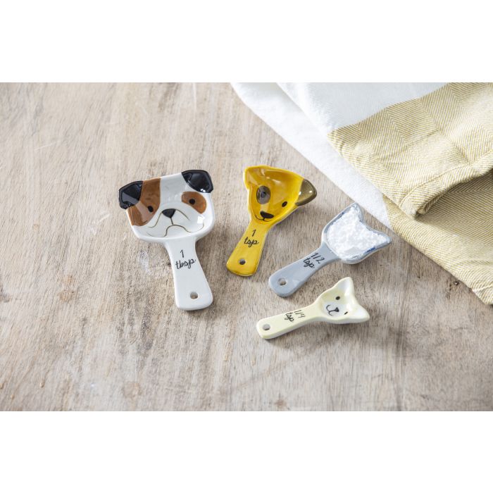 davis & waddell dog squad measuring spoons set/4 multi 12.5x6x3cm