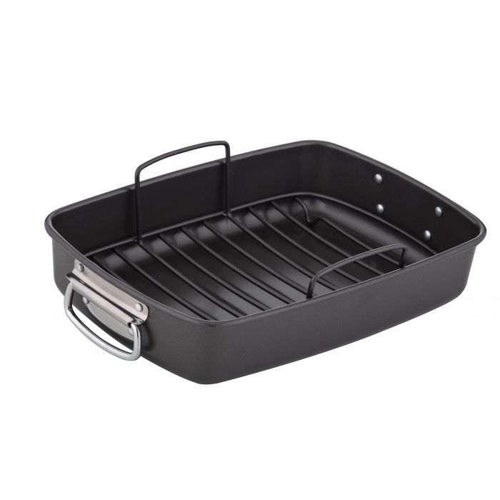masterpro n/s roaster with rack black – LIVING IN HAMPTON