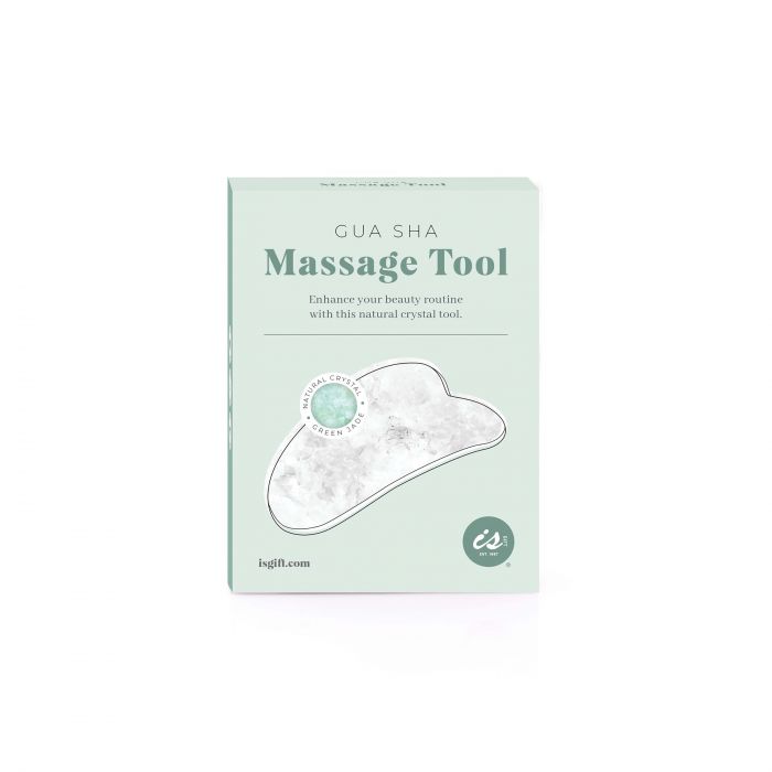 is gift crystal gua sha massage tool - green