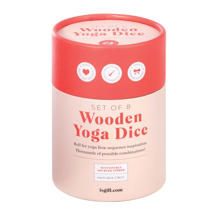 is gift wooden yoga dice set (9disp) natural 11x8.2x8.2cm