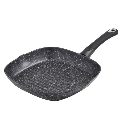 davis & waddell marblon non-stick grill pan with 2 pouring lips black