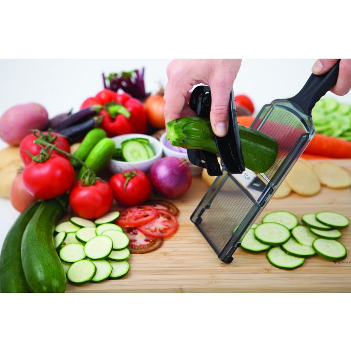 savannah dual thickness speed slicer black/stainless steel