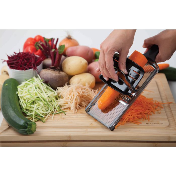 savannah julienne speed slicer black/stainless steel